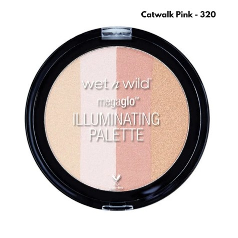 Wet n wild paleta de iluminadores Catwalk Pink 320