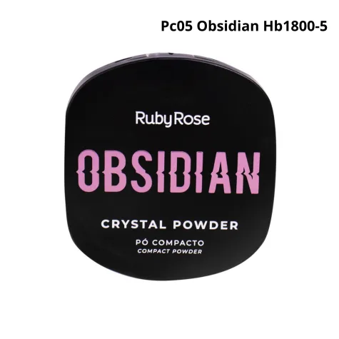 Ruby Rose Obsidian Polvo Compacto Crystal PC05
