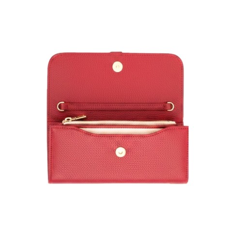 Fiore billetera mini bandolera red