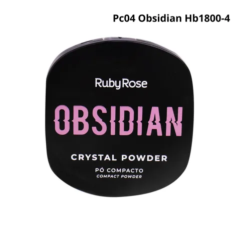 Ruby Rose Obsidian Polvo Compacto Crystal PC04