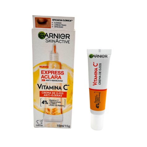 Garnier express aclara vitamina c crema de ojos anti ojeras