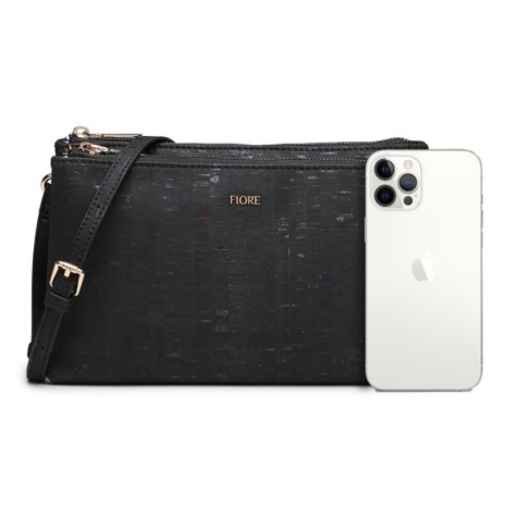 Fiore bandolera de Corcho Reciclado black