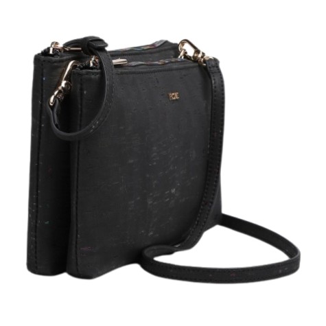 Fiore bandolera de Corcho Reciclado black