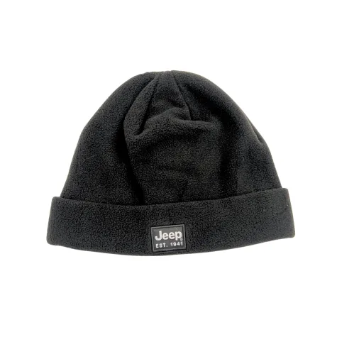 jeep polar fleece beanie black