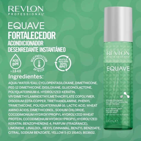 Revlon equave strengthening instant detangling acondicionador en spray para cabellos finos y fragiles